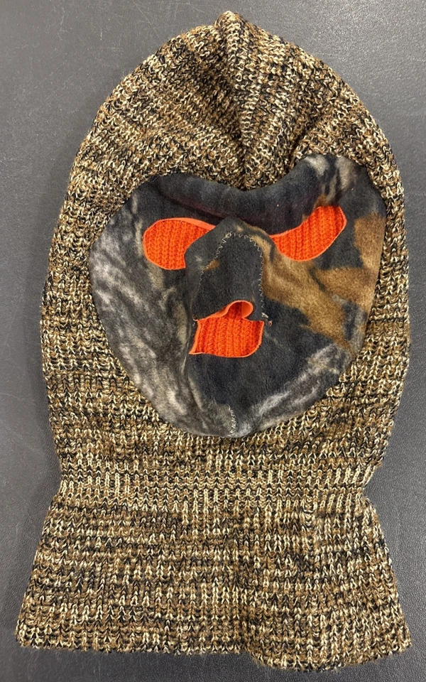 De Colección Para Hombres Camuflaje Reversible Tejido Máscara Sombrero Máscara de Esquí Caza Hecho en EE. UU. Foto 1 de 4