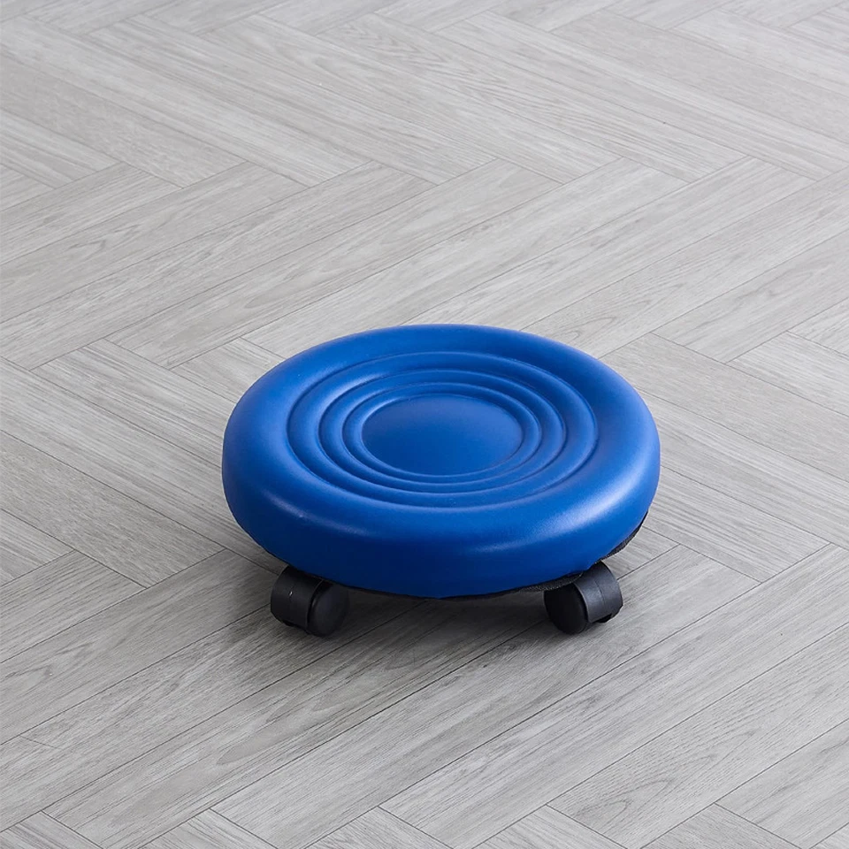 Low Height Rolling Stool Low Rolling Seat with Wheels 360°Swivel Rotating - Image 1 of 1