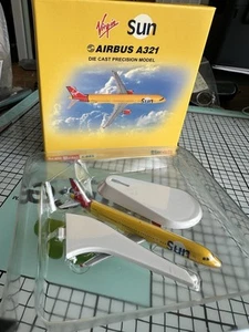 NEW VIRGIN SUN AIRLINES A321 SJVIR160 (REG. G-VKIS) 1:500 SCALE DIECAST METAL - Picture 1 of 5