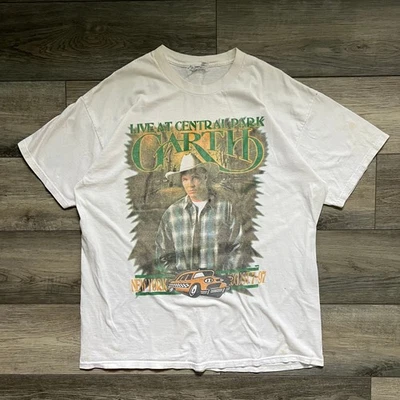 Camiseta de concierto vintage de los 90 Garth Brooks Live At Central Park 1997 para hombre XL Foto 1 de 4