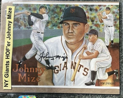 Johnny Mize  Autographed 8x10 Litho Hand Signed. - Image 1 of 4