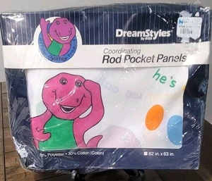 Vintage DreamStyles by Bibb BARNEY Rod Pocket Panels Curtains SEALED 82" x 63" - Picture 1 of 4