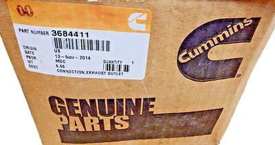 GENUINO Cummins 3684411 Conexión Salida de escape OEM (Nuevo en Caja) Foto 1 de 4