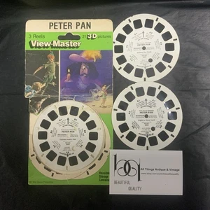 3 carretes vintage Peter Pan View-Master 3003 #004-481, 482 y 483 y tarjeta de historia - Imagen 1 de 5