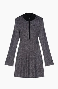 Maje Damen kurzes glitzerndes Strickkleid Größe 36 (US-Größe 4) Neu mit Etikett - Bild 1 von 7