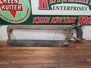 K61- Rare Antique JOHNSON & CONAWAY DOUBLE EAGLE MEAT BONE SAW split nut Phila - Picture 1 of 17
