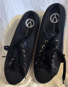 Wishbone Sneaker Pantolette schwarz-weiße Details in Silber 8M - Bild 1 von 10