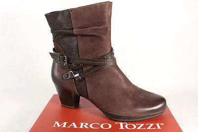 Marco Tozzi Women's Boots 25421 Ankle Boots Real Leather Brown - Image 1 of 4