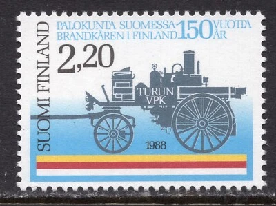 2223 - Finland 1988 - The 150th anniversary of the Finnish fire brigade - MNH  - Image 1 of 2