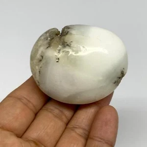 82.3g, 2.1"x1.7"x1.2", Dendrite Opal Palm-Stone Reiki Energy Crystal, B27843 - Picture 1 of 12