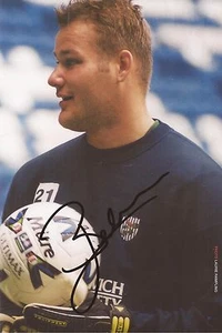 WEST BROM: BRIAN JENSEN SIGNIERT 9,5x6,5 MATCHDAY PROGRAMM BILD + COA - Bild 1 von 1