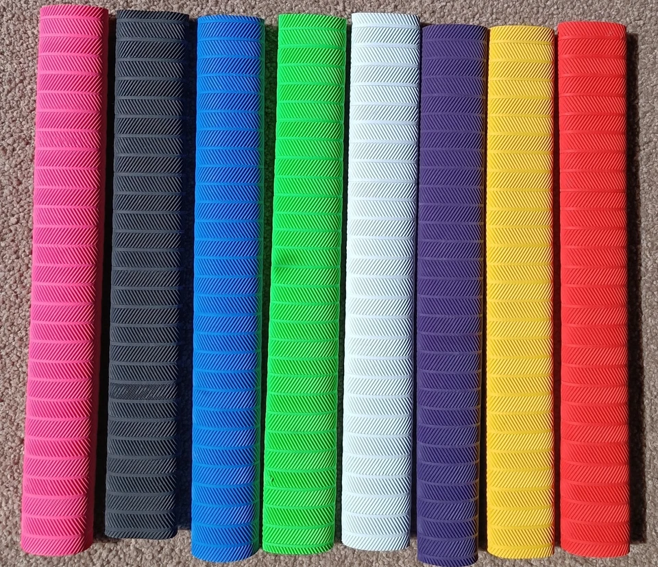 Punhos de taco de críquete BAND CHEVRON - BRANCO, AZUL, VERDE, PRETO, VERMELHO, AMARELO, ROSA - Imagem 1 de 1