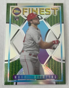 2022 Topps Finest Flashbacks Matt Vierling #83 REFRACTOR Rookie Card RC - Picture 1 of 2