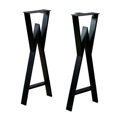 Set of 2 DIY Table Desk Bench Legs Coffee Metal Iron DIY Furniture Legs 16"-32" - Image 1 of 4