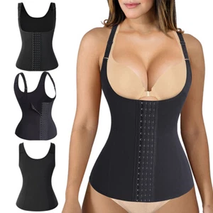 Women Waist Trainer Corset Tummy Control Weight Loss Sport Workout Body Shaper U - Picture 1 of 21