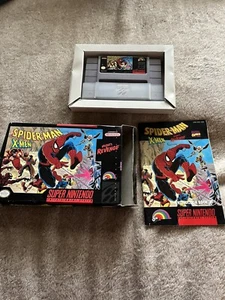 Spider-Man X-Men Arcade's Revenge (Super Nintendo, 1992) SNES Authentic CIB - Picture 1 of 12