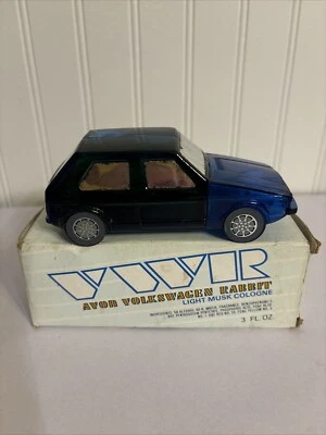 Nuevo En Caja Avon De Colección 1980 Azul Volkswagen Conejo Luz Musk Hombres Colonia 3.oz Foto 1 de 4