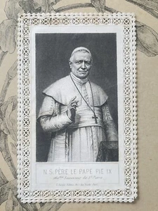 Ancienne Image Pieuse /Canivet Le Pape Pie IX Turgis allocution 1867 Holy Card - Imagen 1 de 2