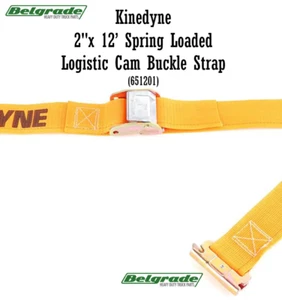 Correa de hebilla de leva logística cargada con resorte Kinedyne genuina OEM 651201 2" por 12' - Imagen 1 de 7