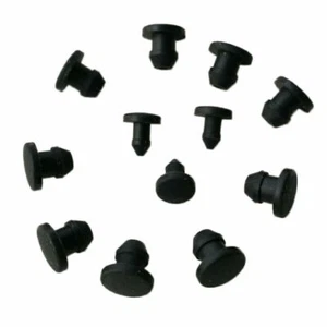 Black Snap-on Hole Plug Silicone Rubber Blanking End Caps Seal Stopper 2.5~14mm - Picture 1 of 5