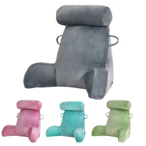 Reading Pillow Back for Bed Adult Back Support Pillow with Arms with Pockets - Picture 1 of 34