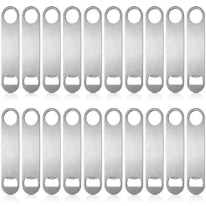 Pack of 20 Flat Stainless Steel Beer Openers Sublimation Bottle Opener Blanks... - Picture 1 of 7