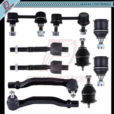 10pcs For 1998-2002 Honda Accord 2.3L Sedan Front Sway Bars Ball Joints Tie Rods - Image 1 of 4