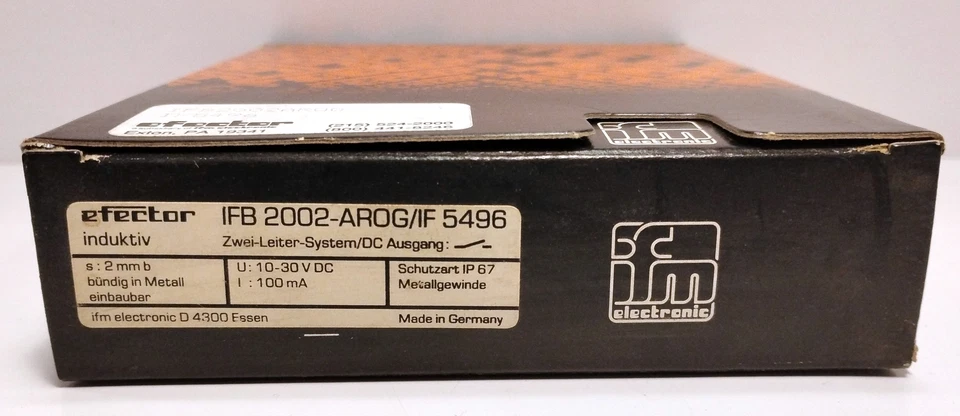 Efector IFB-2002-AROG IF5496 10-30 V DC Inductive Proximity Sensor - Image 1 of 4