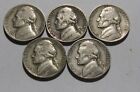 1940 D 1941 PD 1943 S 1946 S Jefferson Nickel - Mixed Condition - 74SU-2