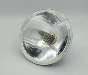H6024 Head Light Glass Housing Lamp Classic Conversion Chrome 7" Round PAIR - Bild 1 von 3