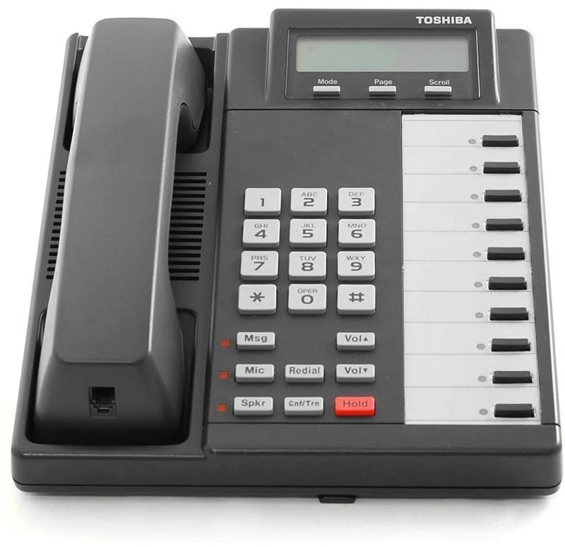 Altavoces Toshiba DKT-2010SD totalmente reacondicionados pantalla teléfonos carbón Foto 1 de 1