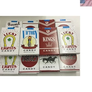 12 Packs Retro Candy Cigarettes - Classic Nostalgic Treat with 8 Sticks Each - Picture 1 of 2