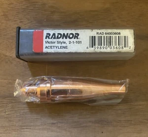 GENUINE Radnor Victor Style 2-1-101 Acetylene Cutting Tips 64003608 2-1-101 - Picture 1 of 3