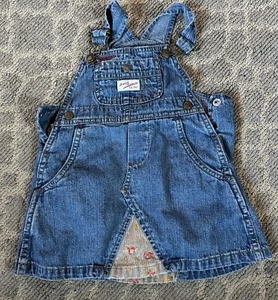 Ralph Lauren Baby Girls Size L Blue Denim Overall Dress - Picture 1 of 7