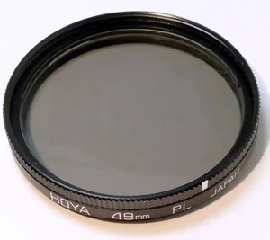 Hoya PL  49mm Lens Filter Linear-Polarizer vintage - Picture 1 of 9