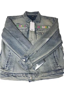 Wesc Trucker Guikty Pleasures Denim Jacket Unisex Size Mens M Women’s L NWT - Picture 1 of 12