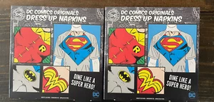DC Comics Dress Up Napkins Superman Wonder Woman Robin Batman Set Paladone - Picture 1 of 2
