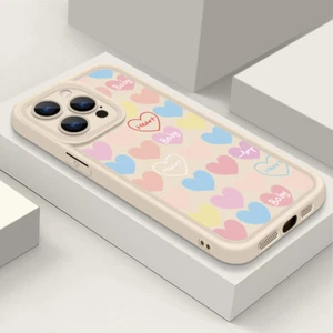 Funda Carcasa TPU Corazón Amor Amor Antigolpes para iPhone 15 14 13 12 11 Pro Max XS XR 7 8 - Imagen 1 de 23