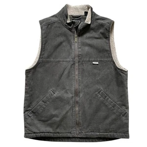 Wolverine Workwear Sherpa Lined Vest Mens Size Large Canvas Brown Rugged - Picture 1 of 7