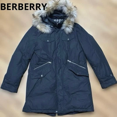 Abrigo Burberry Etiqueta Negra 3 Vías Plumón de Ganso Blanco Largo Negro L Foto 1 de 4