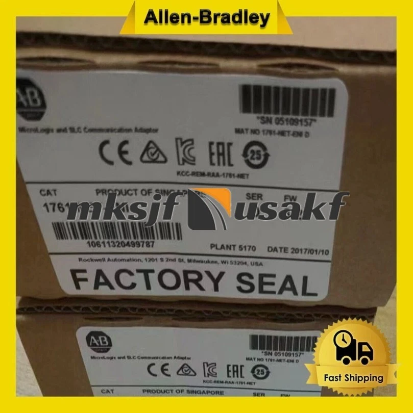 AB 1761-NET-ENI/D MicroLogix and SLC Communication Adaptor US Free tax - Image 1 of 4