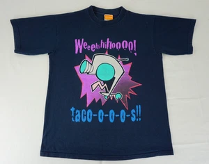 Vintage 2002 Nickelodeon Invader Zim Tacos shirt tagged medium cartoon - Picture 1 of 18