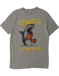 GAP Boys Graphic T-Shirt Top 11-12 Years XL Grey Cotton BD54 - Picture 1 of 3