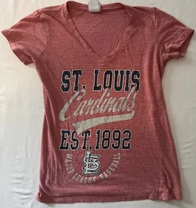 Womens Small V-Neck Top St Louis Cardinals Baseball MLB - Picture 1 of 8