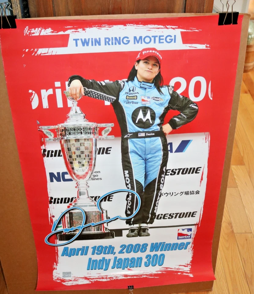 2008 INDY MOTEGI JAPAN DANICA PATRICK WINNER FULL COLOR POSTER MOTOROLA - Image 1 of 1