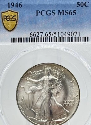1946 50c Walking Liberty Half Dollar PCGS MS65 #13431 - Image 1 of 4