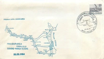 B0001 Romania inauguration of the Danube - Black Sea Canal 1984 - Image 1 of 2