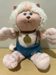 KOOSAS Pink Fuzzy Body Cat Named FLUFFY Cabbage Patch Kids Pet Friend Doll - Picture 1 of 11