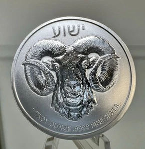2023 Niue Truth Series Ram of Calvary 1 Troy oz .9999 Fine Silver Low Mintage - Picture 1 of 4
