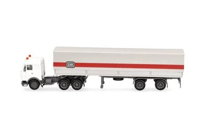 HERPA - MERCEDES BENZ NG 6x4 con rimorchio a 2 assi DB - 1/87 - HER318846 - Immagine 1 di 4